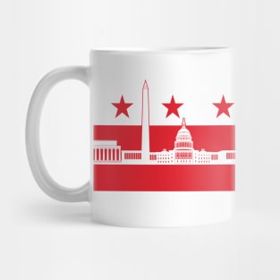 Washington DC City Skyline Flag Mug